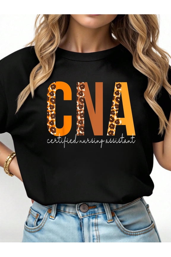 CNA Certified Nursing Assistant leopard Fall Autumn Lovers T-Shirt