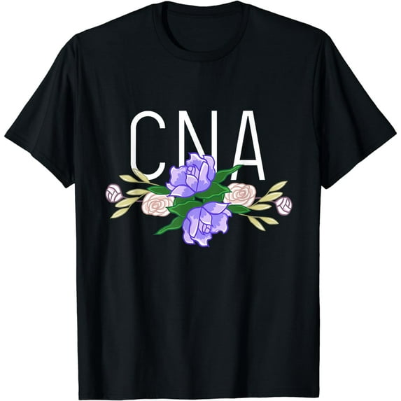 CNA Floral Bar Certified Nursing Assistant Nurse Aide Gift T-Shirt