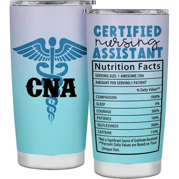 CNA Gifts for CNA Week, Certified Nursing Assistant Gifts Tumbler Stainless Steel with Lid 20OZ