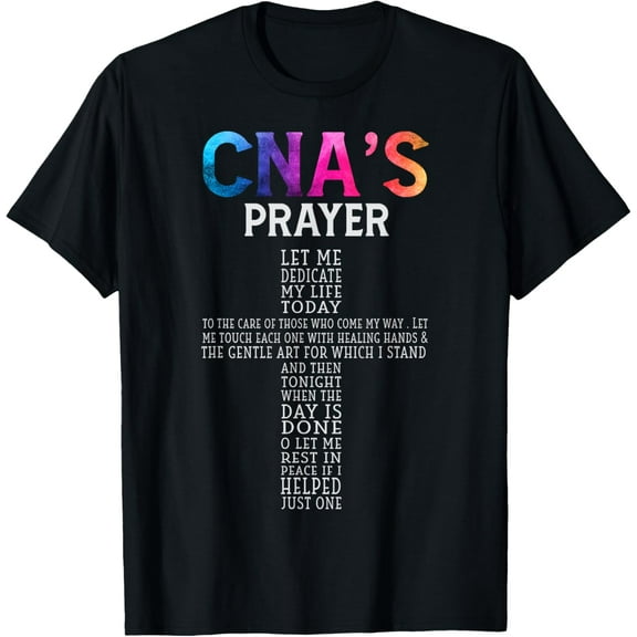 CNA Humor T-Shirt Women's Black Short Sleeve Crew Neck T-Shirt Small100% pure cotton