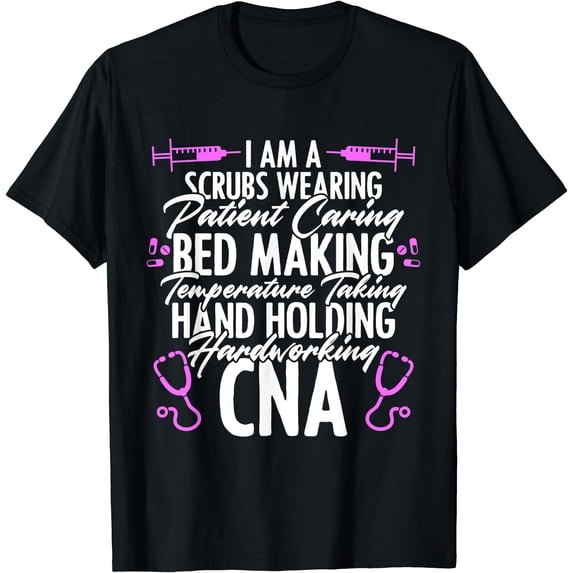 CNA Life Inspirational Nursing T-Shirt for Certified Nursing Assistants with Healthcare Graphics