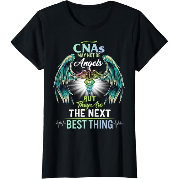 CNA Nurse For Women Angels Nursing School Nurses Week Mother T-Shirt