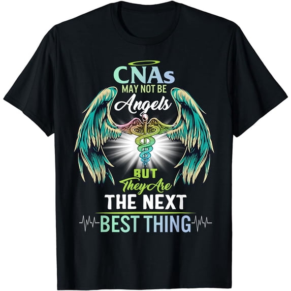 CNA Nurse For Women Angels Nursing School Nurses Week Mother T-Shirt