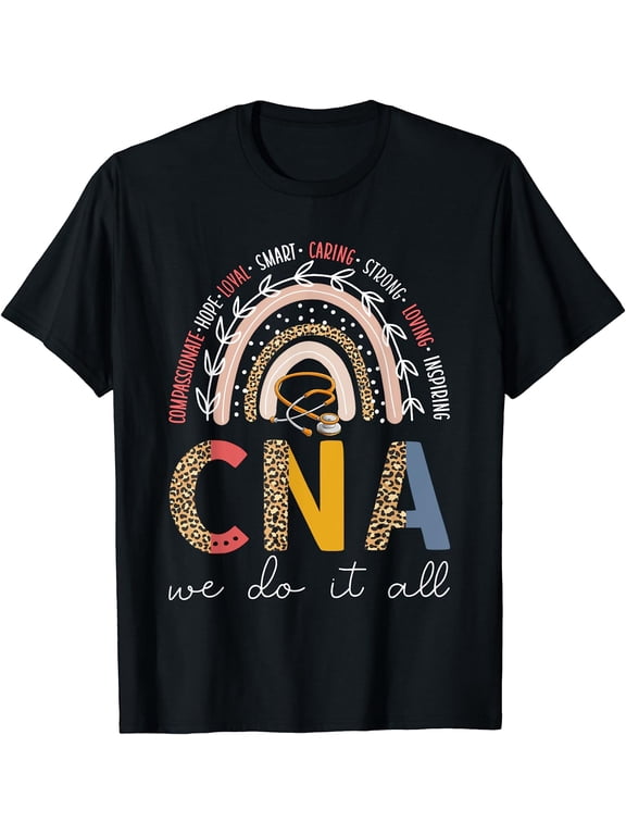 CNA Nurse Rainbow Certified Nurse Assistant CNA T-Shirt