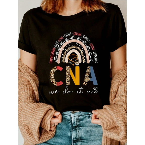 CNA Nurse Rainbow Certified Nurse Assistant CNA T-Shirt