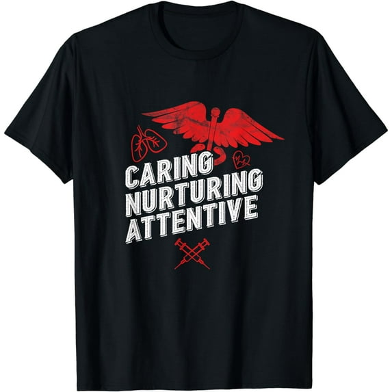 CNA Nurturing Attentive Nursing Assistant Nurse Medical Gift T-Shirt