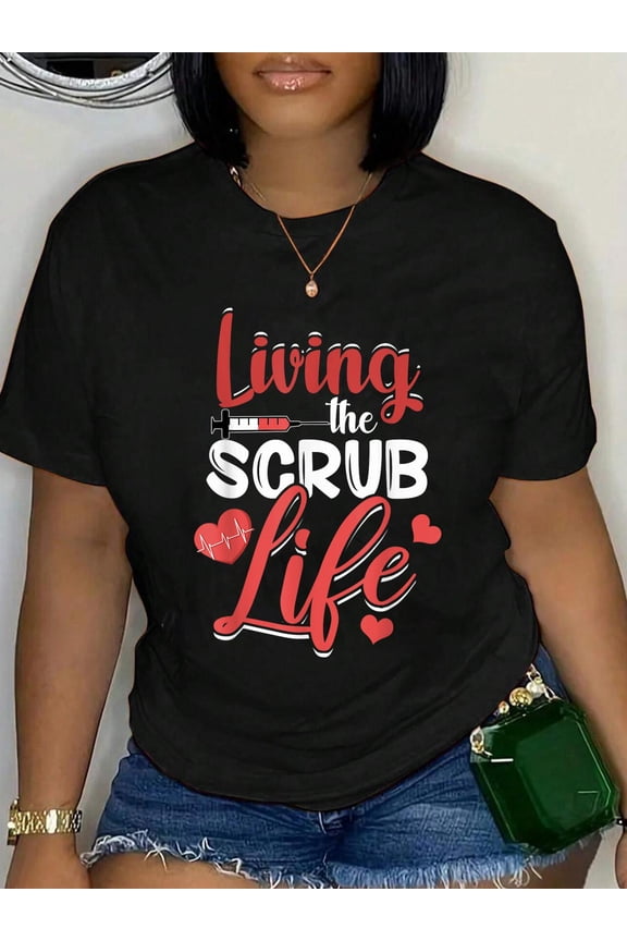 CNA The Scrub Life Living The Scrub Life Nurses CNA Nurses T-Shirt
