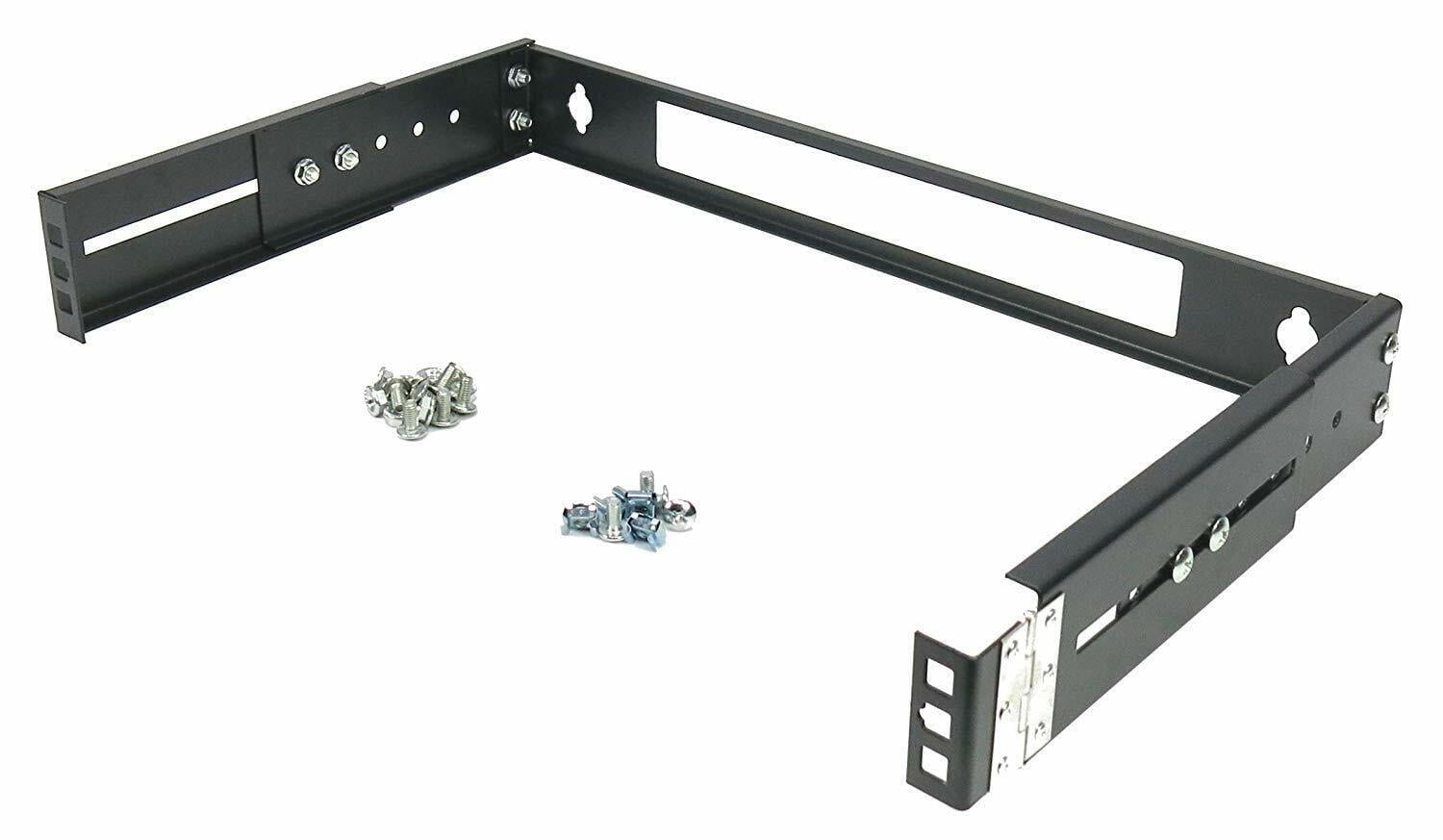CNAweb 1U 19-Inch Hinged Extendable Wall Mount Bracket Network ...