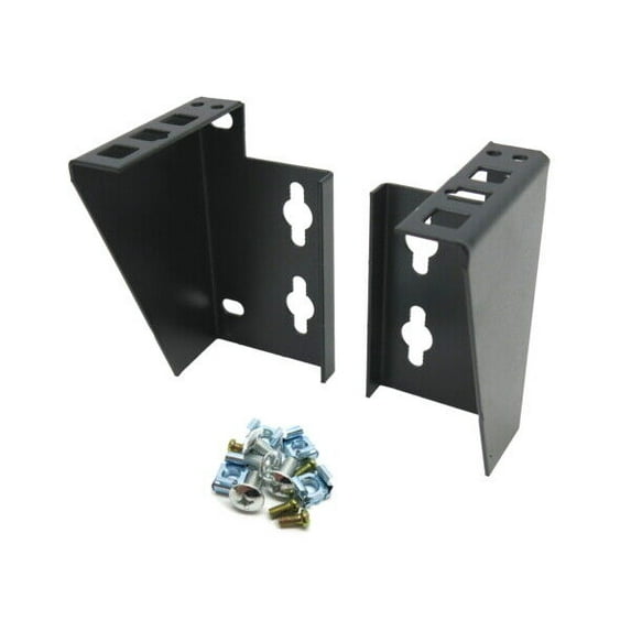 CNAweb 1U 19" Network Rack Bracket for Wallmount Vertical Hang or Desk Mount