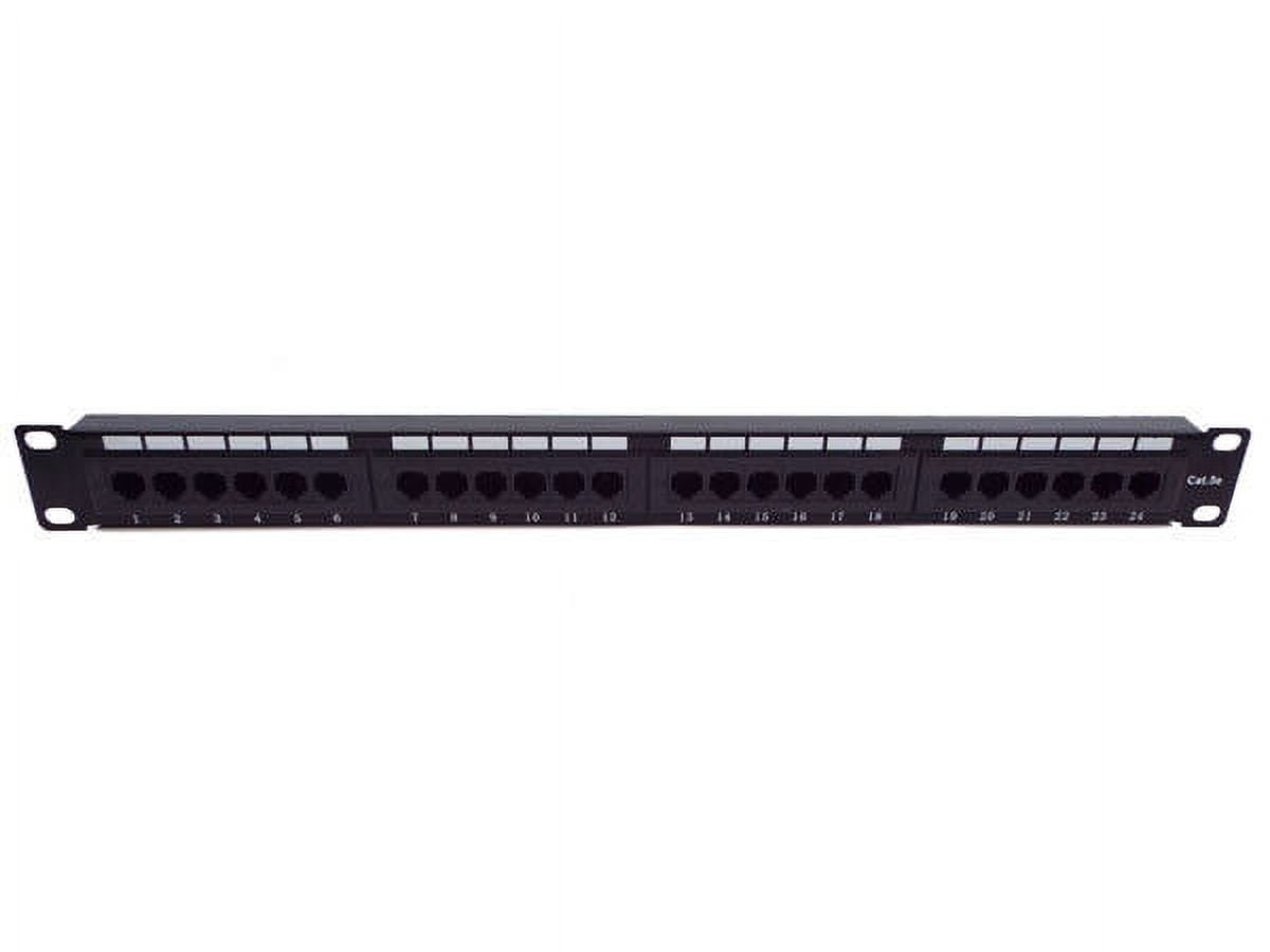 CNAweb 24 Port Cat5e 1U Rackmount 110 RJ45 Network Patch Panel 568A