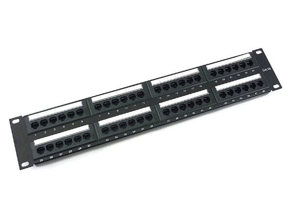 CNAweb 48 Port Cat5e 2U Rackmount 110 RJ45 Network Patch Panel 568A