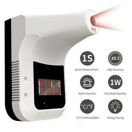CNAweb K3 No-Contact Wall/Stand Mount Forehead Instant Fever Thermometer