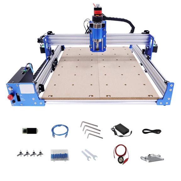 CNC 4040 Router Machine, GRBL Control 3 Axis PRO Milling Engraver USB Mini DIY Engraving Machine Kit for Plastic Wood Carving