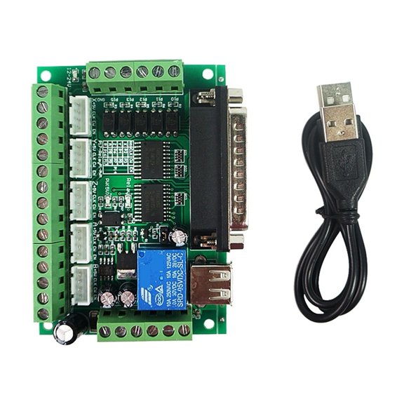 CNC 5 Axis Stepper Motor Driver Engraving Machine Interface Board Cnc Interface Board with Optocoupler Isolation