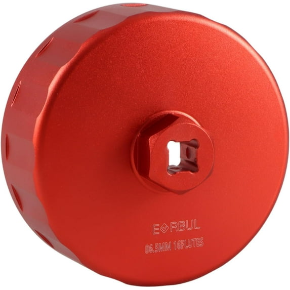 CNC 86.5mm 16 Flutes Oil Filter Wrench Removal Tool to Change Oil Compatible with BMW with 86mm Filter Housing Oil Filter Housing Cap