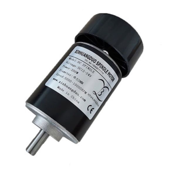 CNC Air Cooled 0.2KW Spindle Motor Kit 200W ER11 52mm Clamp Speed Governor Power Supply DIY CNC Machine 24V DC 10000RPM ,more reliable