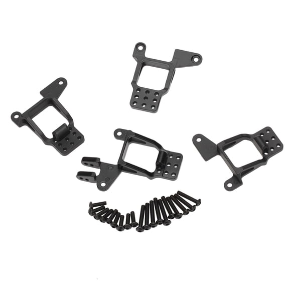 CNC Aluminum Shock Mount Bracket for TRAXXAS TRX-4 - 9 Mounting Options, Black Anodized Mount TAPDRA Accessories