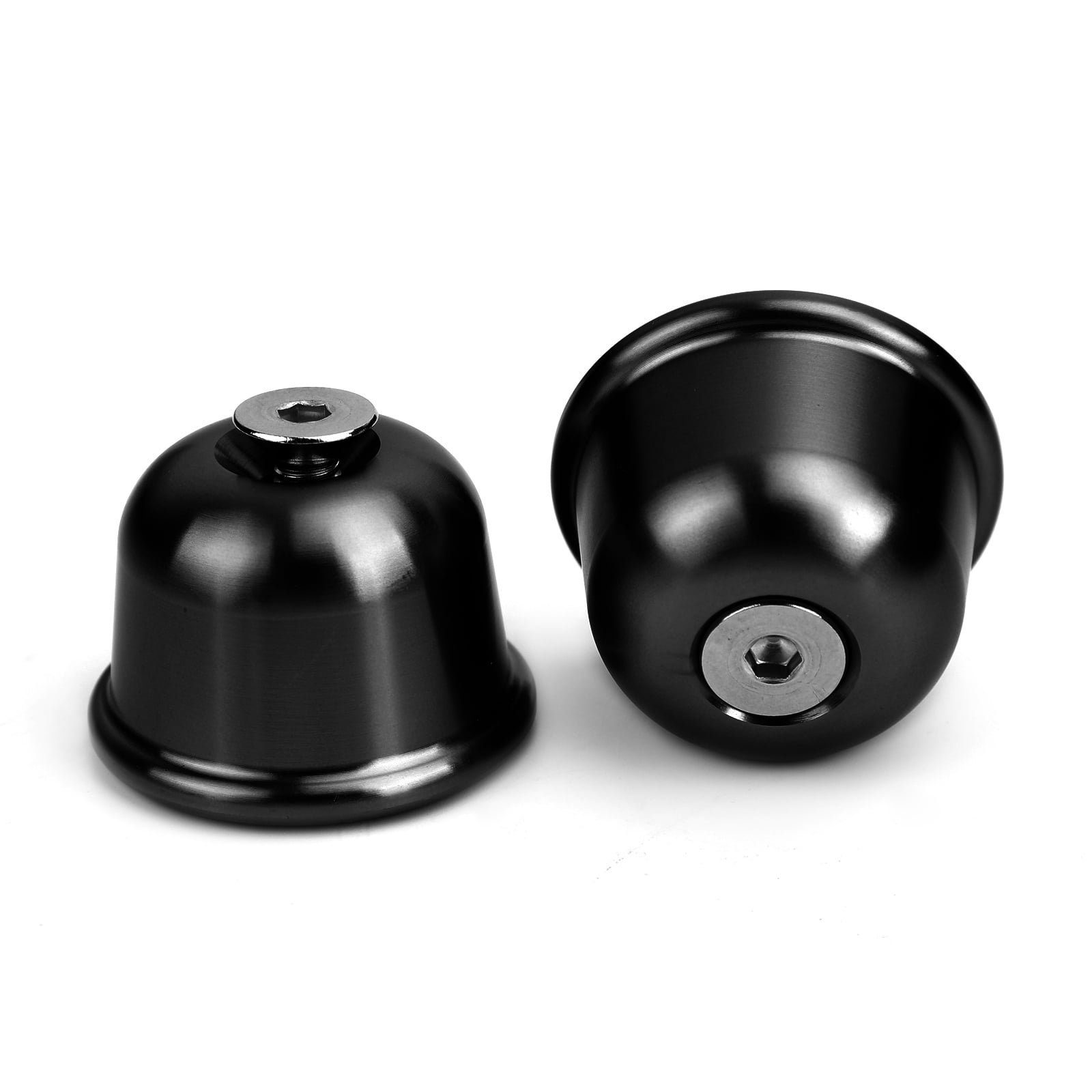 CNC Bar End Caps Black For Triumph Bonneville T100 T120 20162020