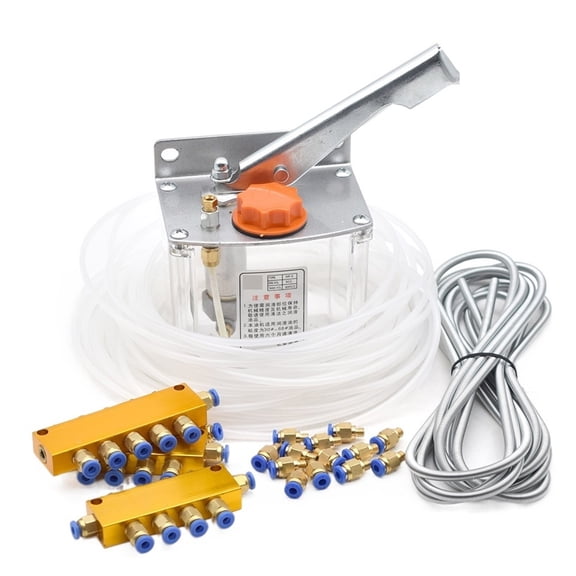 CNC Engraving Router machine Handle Oil Pump Kit Oil outlet M8X1 4mm Manual Oil Pump Manual injection pumps lubrication pump ,Corrosion-Resistant