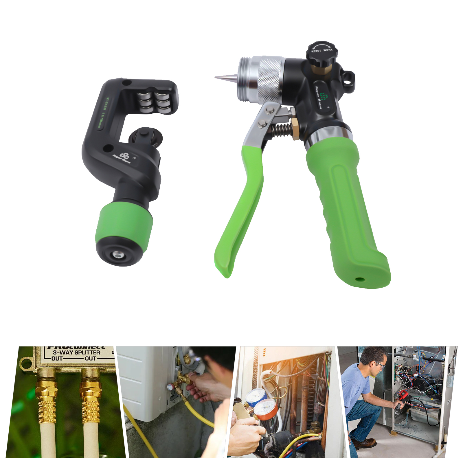 CNC Green 5-32mm Hydraulic Expander Tubing Expanding Copper Tube HVAC Hydraulic Swaging Tool Kit