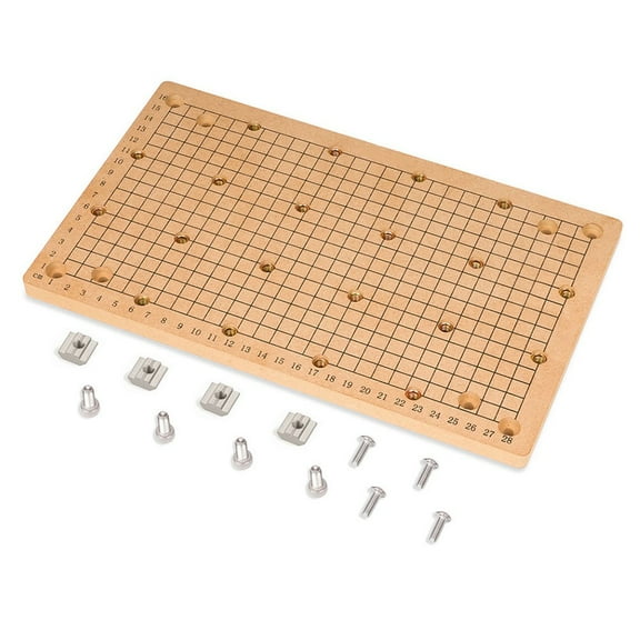 CNC MDF Spoilboard Protection Board With M6 Threaded Holes For 3018/ CNC Router Machine Workbench Engraving Equipment High Density Wood -30X18x1.2cm
