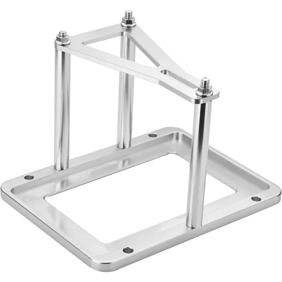 CNC Machined Aluminum Battery Mount Tray with Hold Down Hardware Universal Race Car Trunk Battery Relocation Part 551181