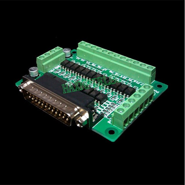 CNC Parallel Port Interface Board Card Photoelectric Isolation DC 5V