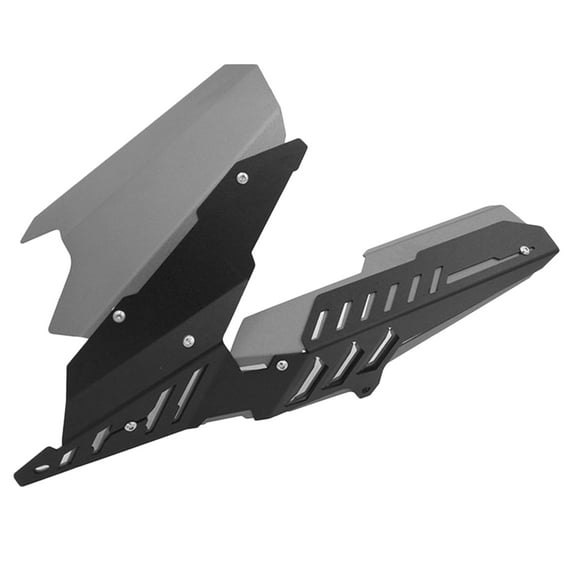CNC Rear Tire Hugger Mudguard Chainring Cover for R3 ,Easy to Install , Grey, 35x25x10cm
