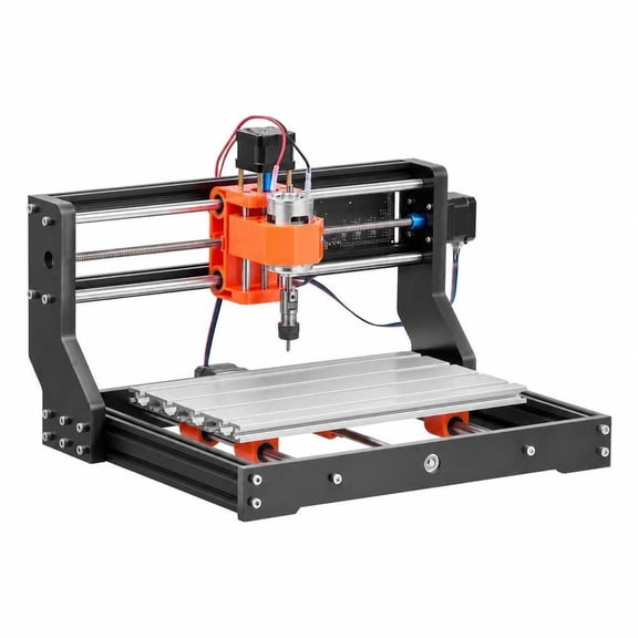 CNC Router Machine, 3-Axis, 60W Spindle, 300 X 180 X 40 Mm Work Area, Wood Engraving Milling Machine