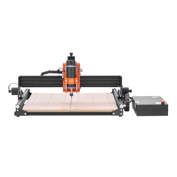 CNC Router Machine 300W, 3-Axis Wood Engraving Milling Machine 15.75x15.75in, Offline Controller, Aluminum Alloy, for Wood Acrylic Carving & Cutting