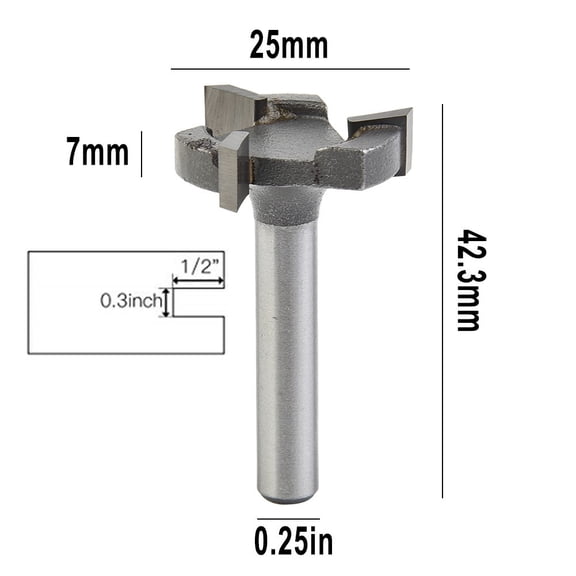 CNC Spoilboard Surfacing Router Bit 1/4 Inch Shank Carbide Tipped Precise Engraving Efficient Material Removal For Woodworking Industrial Cutting MDF Plywood Particle Board