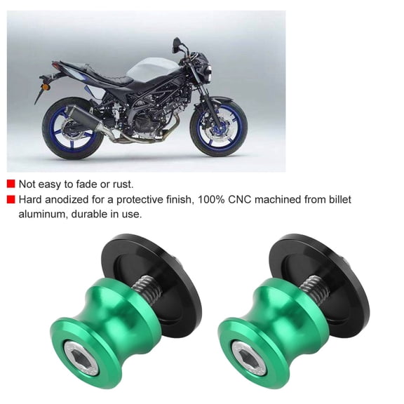 CNC Swing Arm Spool 2pcs 8mm Motorcycle CNC Rear Stand Swing Arm Spool Sliders Stand Swingarm Bobbins, Hard Anodized, CNC Machined, sturdy, Stable and Reliable, Various Colors Available, Fits for