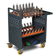 CNC Tool Cabinet CAT40   High-Capacity CNC Tool Holder Rack & Rolling Tool Cart for WorkshopCAT40-35PCS