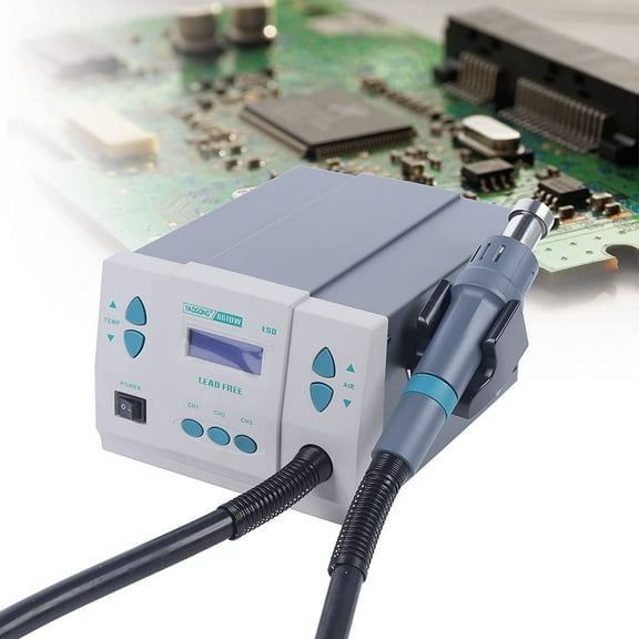 CNCEST 1000W 861DW Digital Heat Gun Air Rework Station Soldering Heat Gun 110V