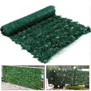 CNCEST 118" x 19" Artificial Faux Ivy Wall Hedge Mat Plant Panels Outdoor Grass Fence