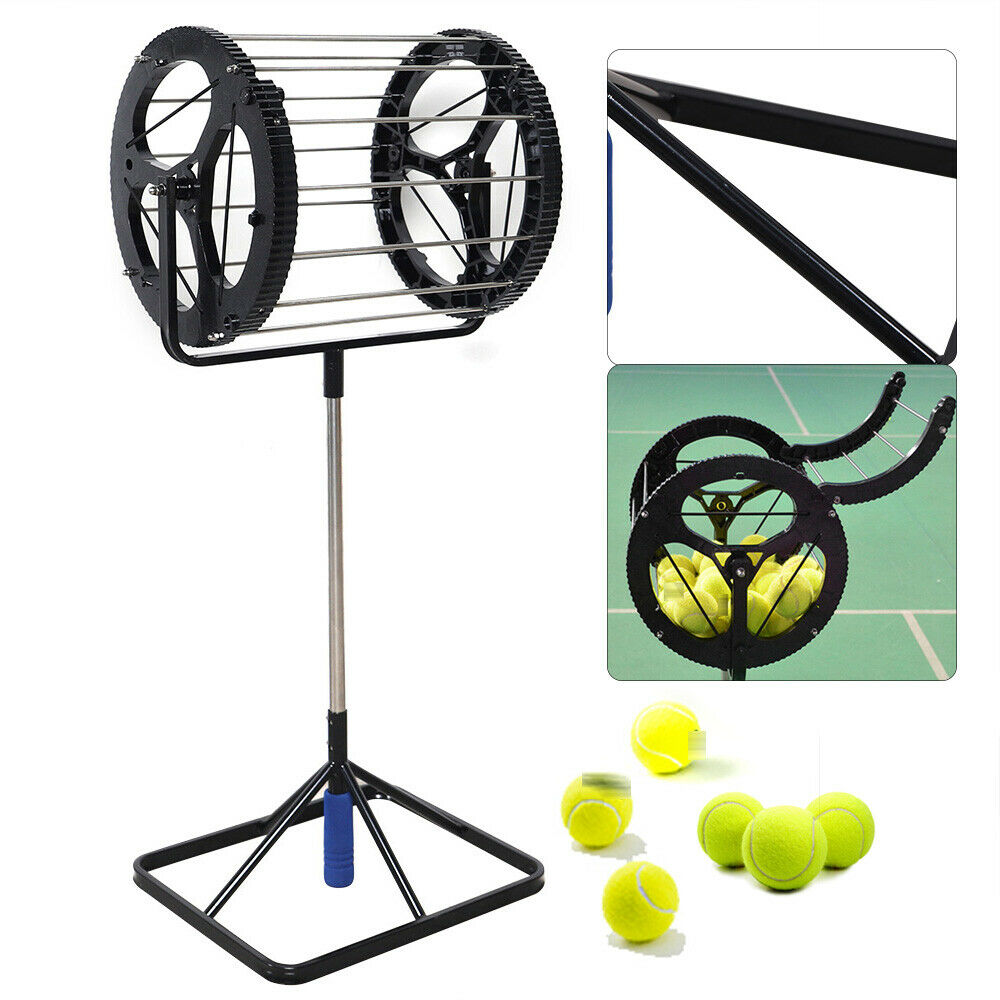 2 in 1 Tennis Balls Pickup Automatic Balls Receiver up 55 Tennis Balls ...