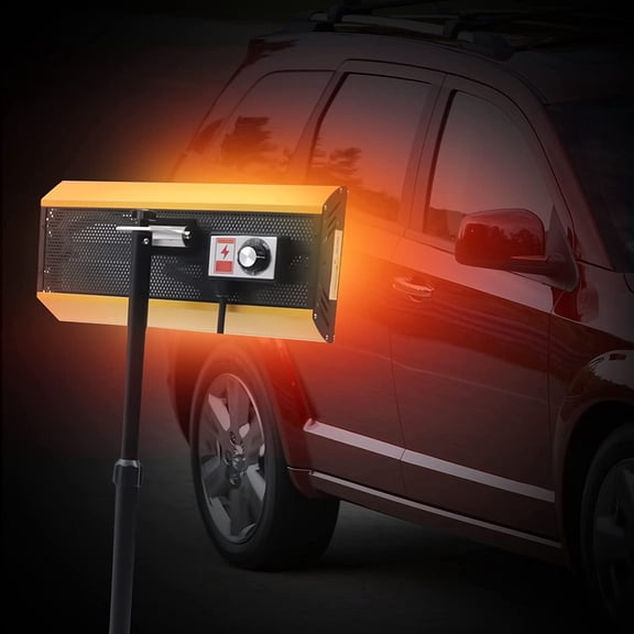 CNCEST 2KW 110V Spray/Baking Infrared Paint Curing Lamp Heating New Booth Durable for Car Body Repair Paint
