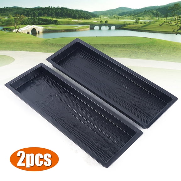 CNCEST 2pcs DIY Path Maker Driveway Walk Pavement Mold Concrete Stepping Stone Mould US