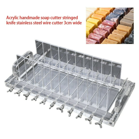CNCEST 3cm Acrylic Soap Loaf Cutter, Handmade Soap Cutting Machine Mold Loaf Cutting