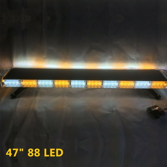 47" 88W LED Emergency Strobe Work Light Bar Traffic Advisor Tow Flashing Warning
