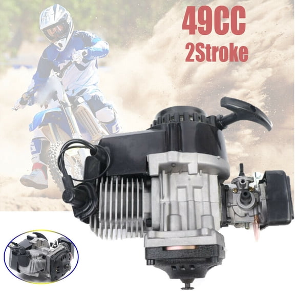 CNCEST 49CC 2 Stroke Racing Complete Engine Motor for Mini Dirt Bike ATV Scooter