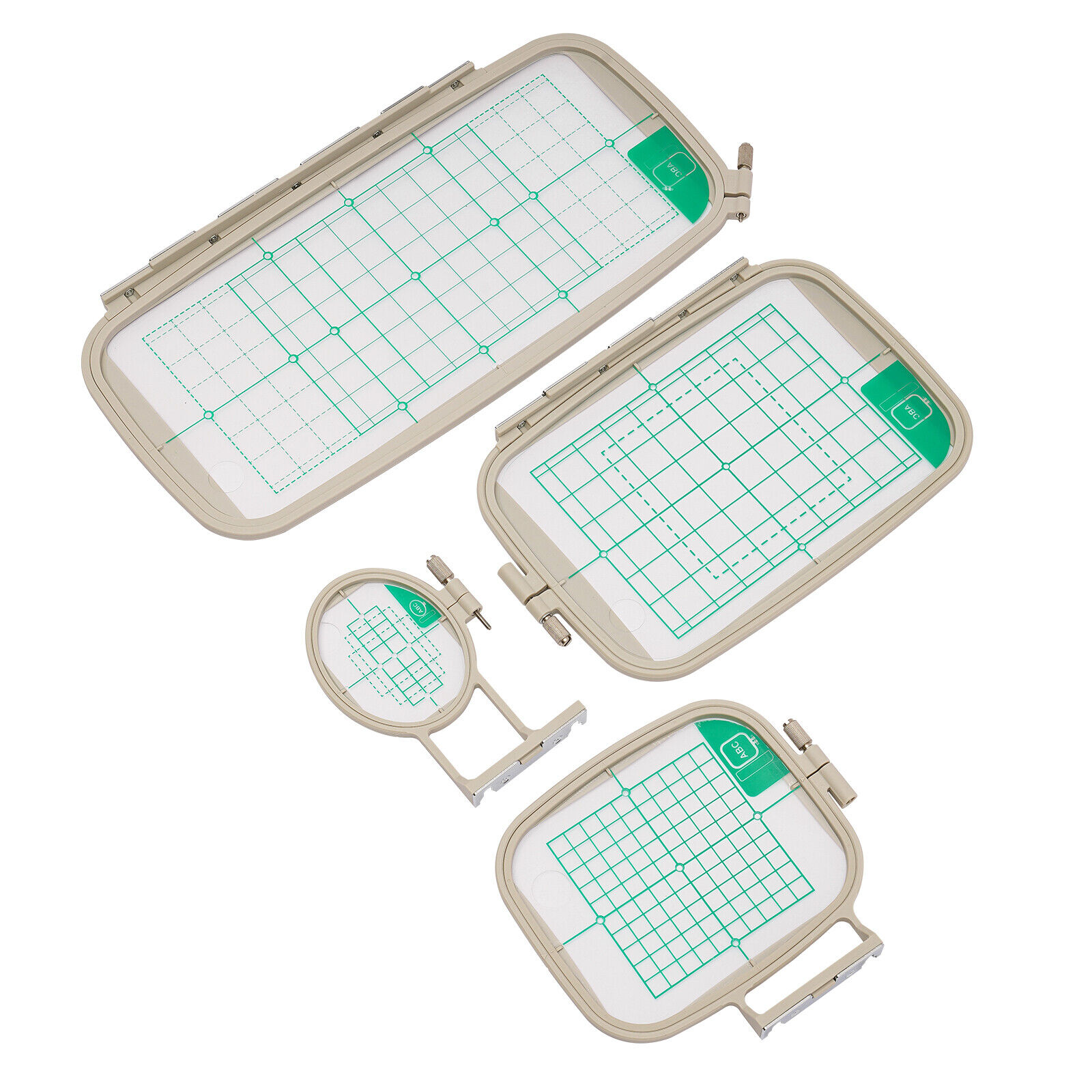 Set Di 4 Cerchi Da Ricamo Per Macchine Brother E Baby Lock: Piccolo, Medio, Grande E XL - Sostituti SA442, SA443, SA444, SA445