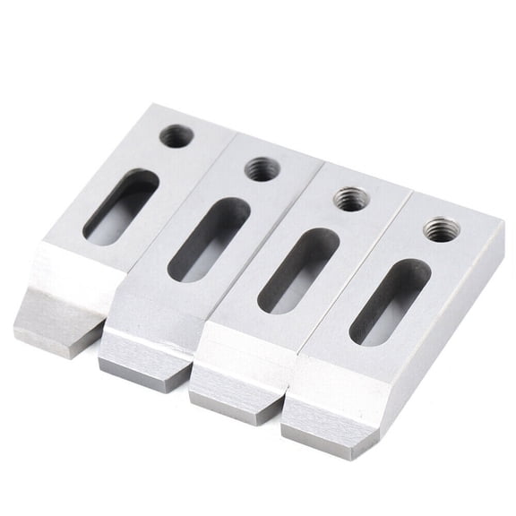 CNCEST 4pcs 70*22*12mm M8 Wire EDM Fixture Board Stainless Jig Clamping Leveling M8x1.25 Screw Tool Set
