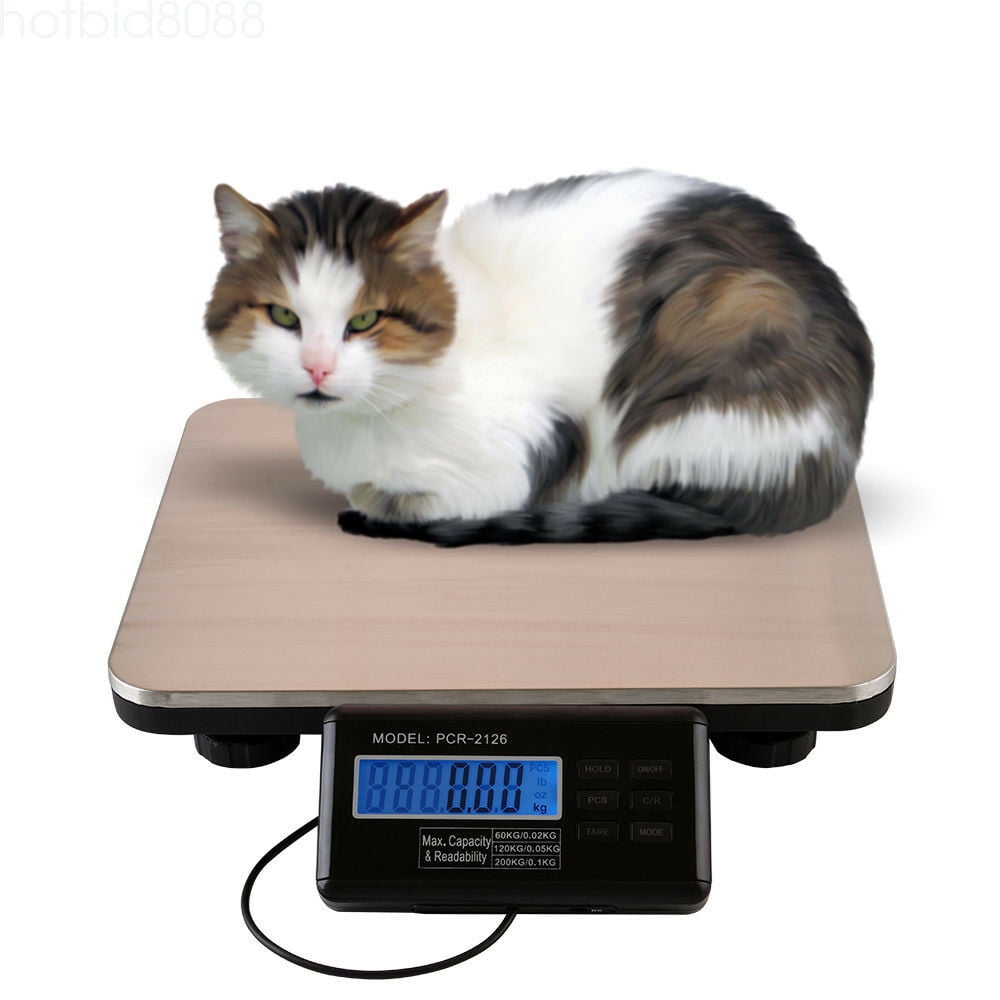 CNCEST 600lbs Scale Digital Portable Dog Cat Scale Electronic Kitchen Food  Scale with LCD Display