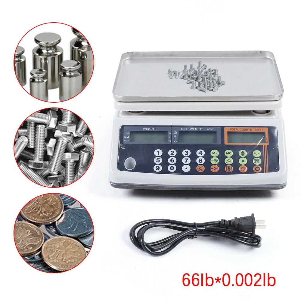 CNCEST 66Lb*0.002Lb Digital Counting Parts Coin Scale Capacity ...