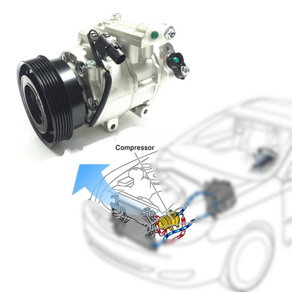 CNCEST AC Air Conditioner Compressor W/ Clutch For Kia Rondo 2.4l Engine 2007-2008
