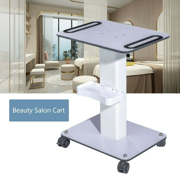 CNCEST Beauty Salon Machine Stand SPA Trolley Holder 360Rolling Cart Beauty ABS