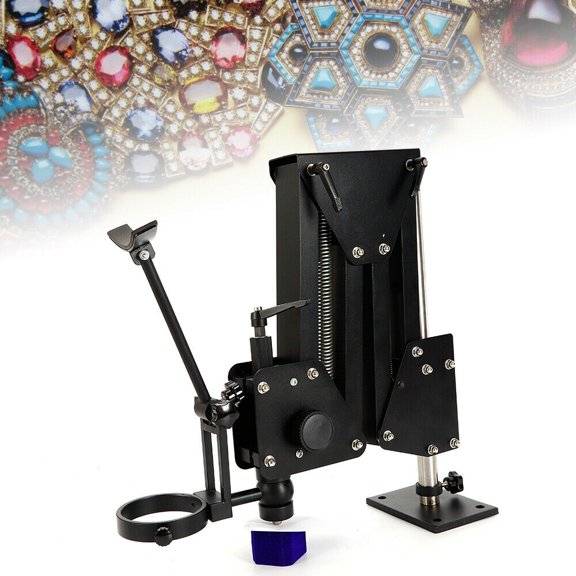 CNCEST Binocular Microscope 77mm Multi-directional Jewelry Inlaid Stand Micro-Setting
