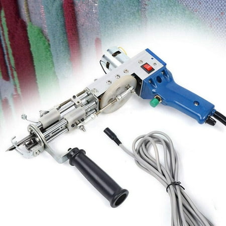 CNCEST Cut Pile Rug Tufting Gun, Electric Carpet Weaving Flocking Machine 110v 9-21mm