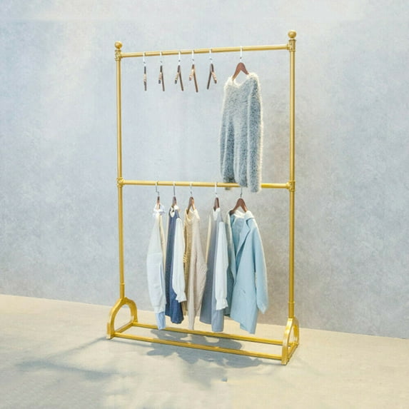 CNCEST Free Standing Clothing Rack Display Stand Rack Garment Hanging Rack Organizer